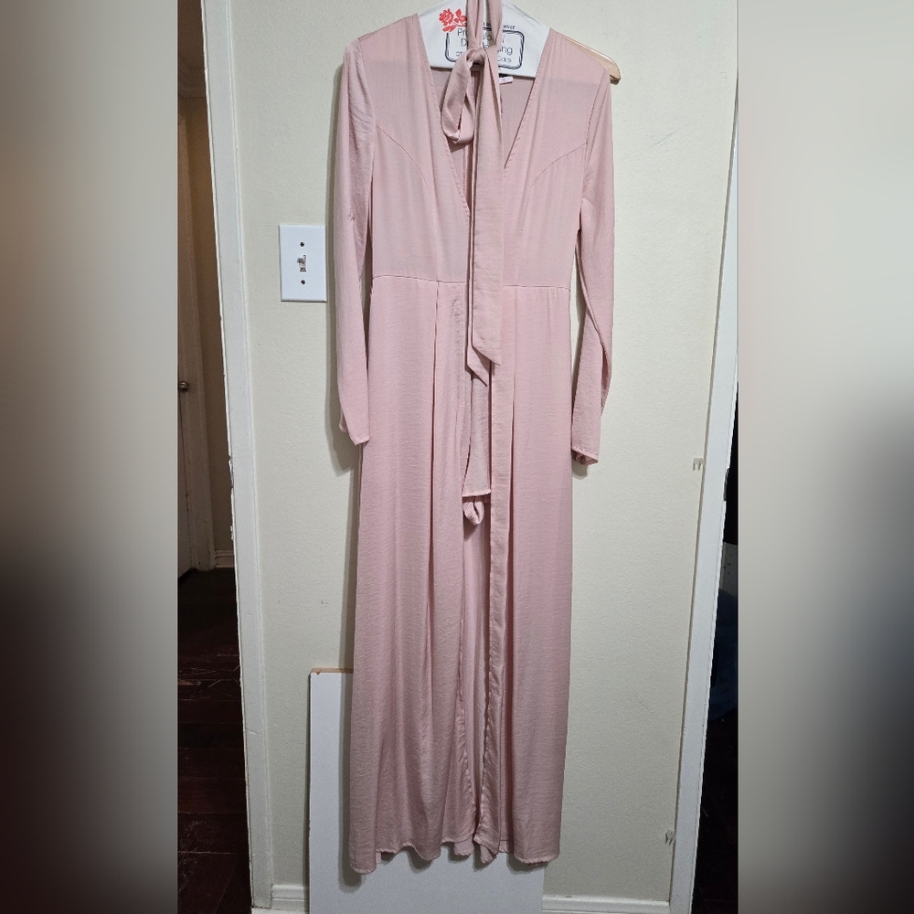 Elegant Pink Romper Dress